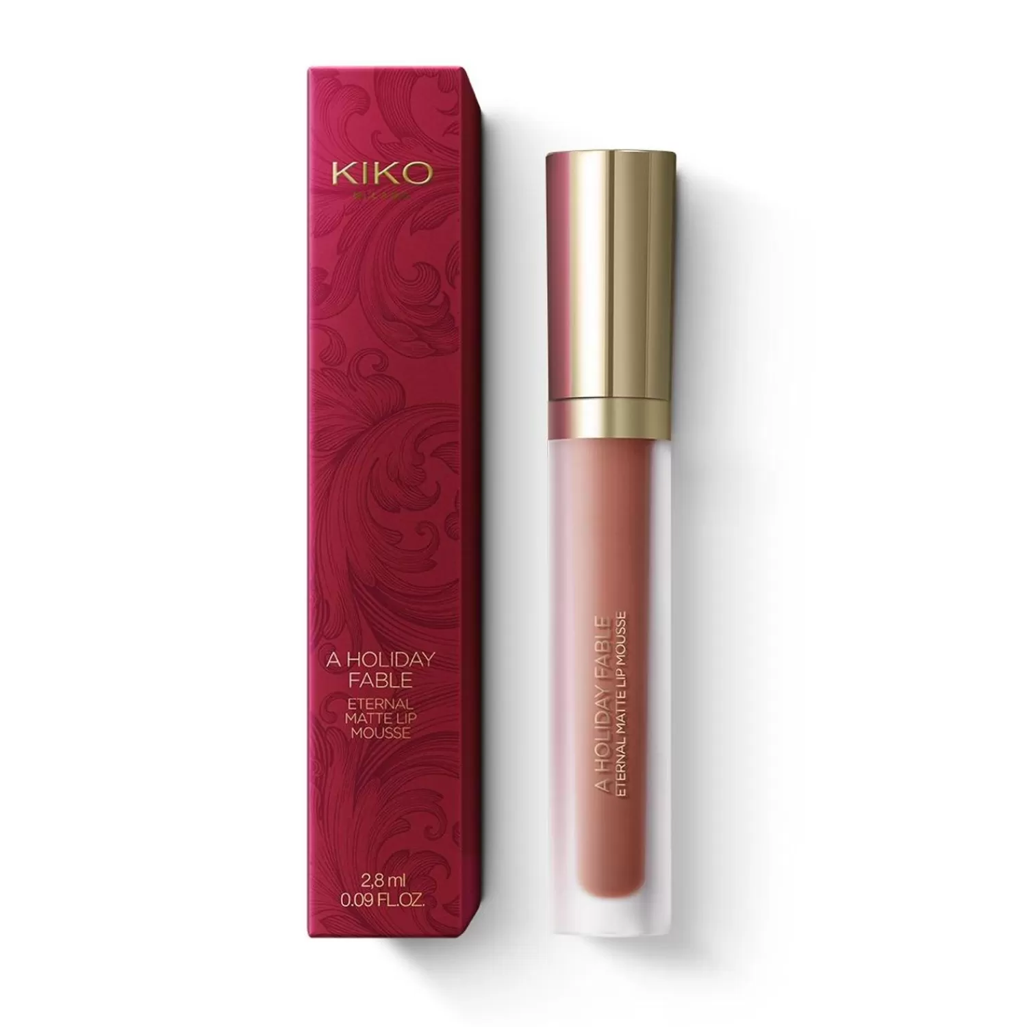 KIKO Milano Lipstick-A Holiday Fable Eternal Matte Lip Mousse 01 Hot Cappuccino