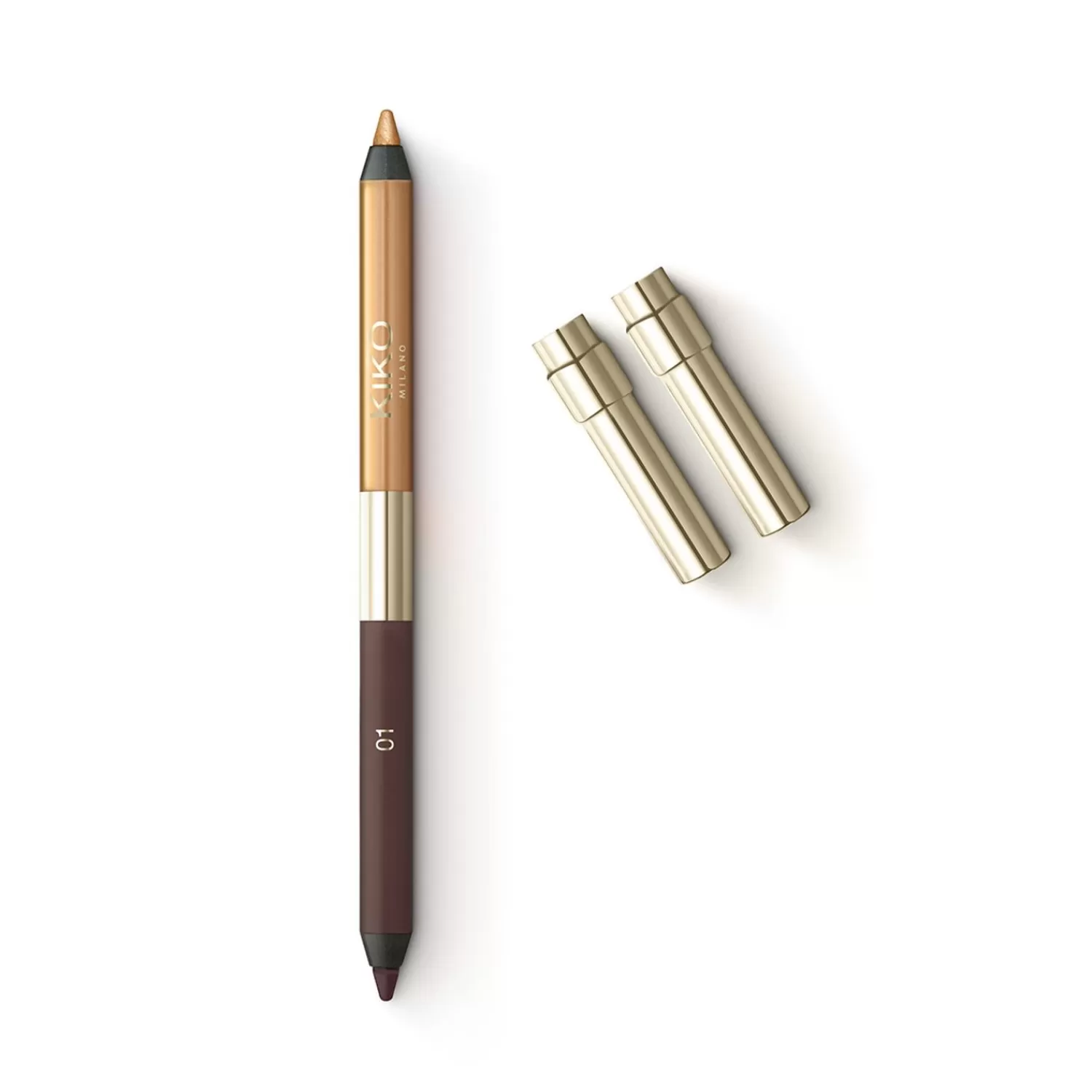 KIKO Milano Eye Pencils-A Holiday Fable Lasting Duo Eyepencil 01 Ebony & Gold