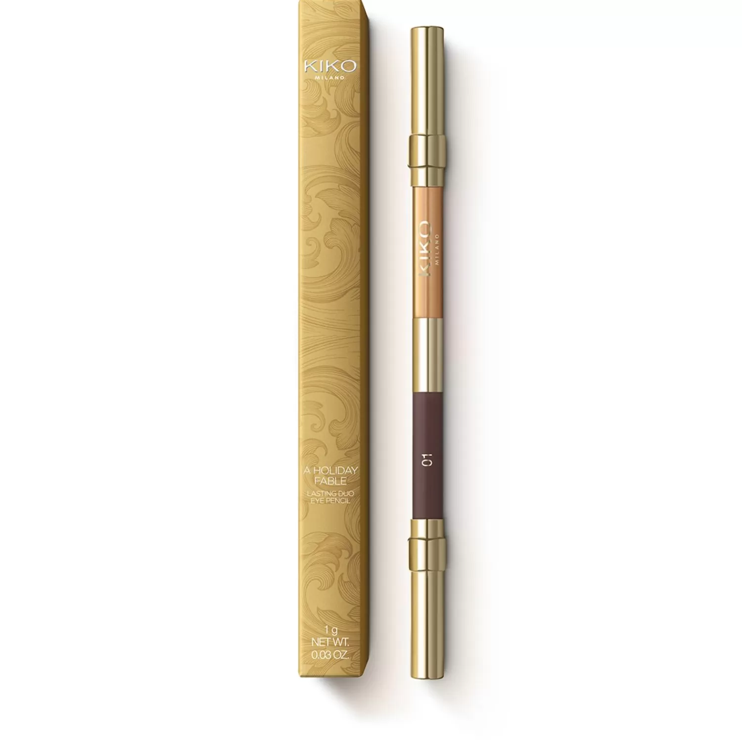 KIKO Milano Eye Pencils-A Holiday Fable Lasting Duo Eyepencil 01 Ebony & Gold