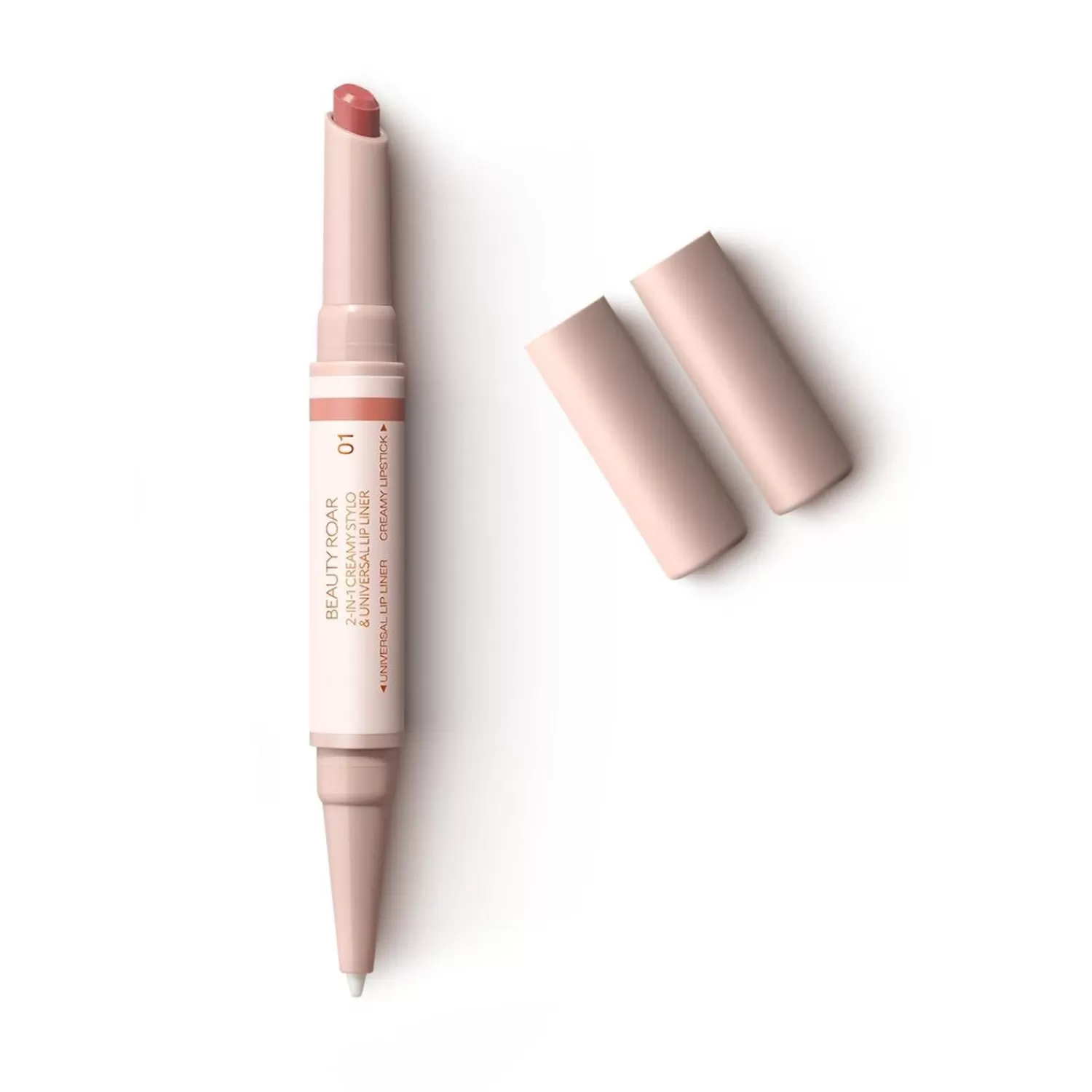 KIKO Milano Lipstick-Beauty Roar 2-In-1 Creamy Stylo & Universal Lip Liner 01 Ethereal Beige