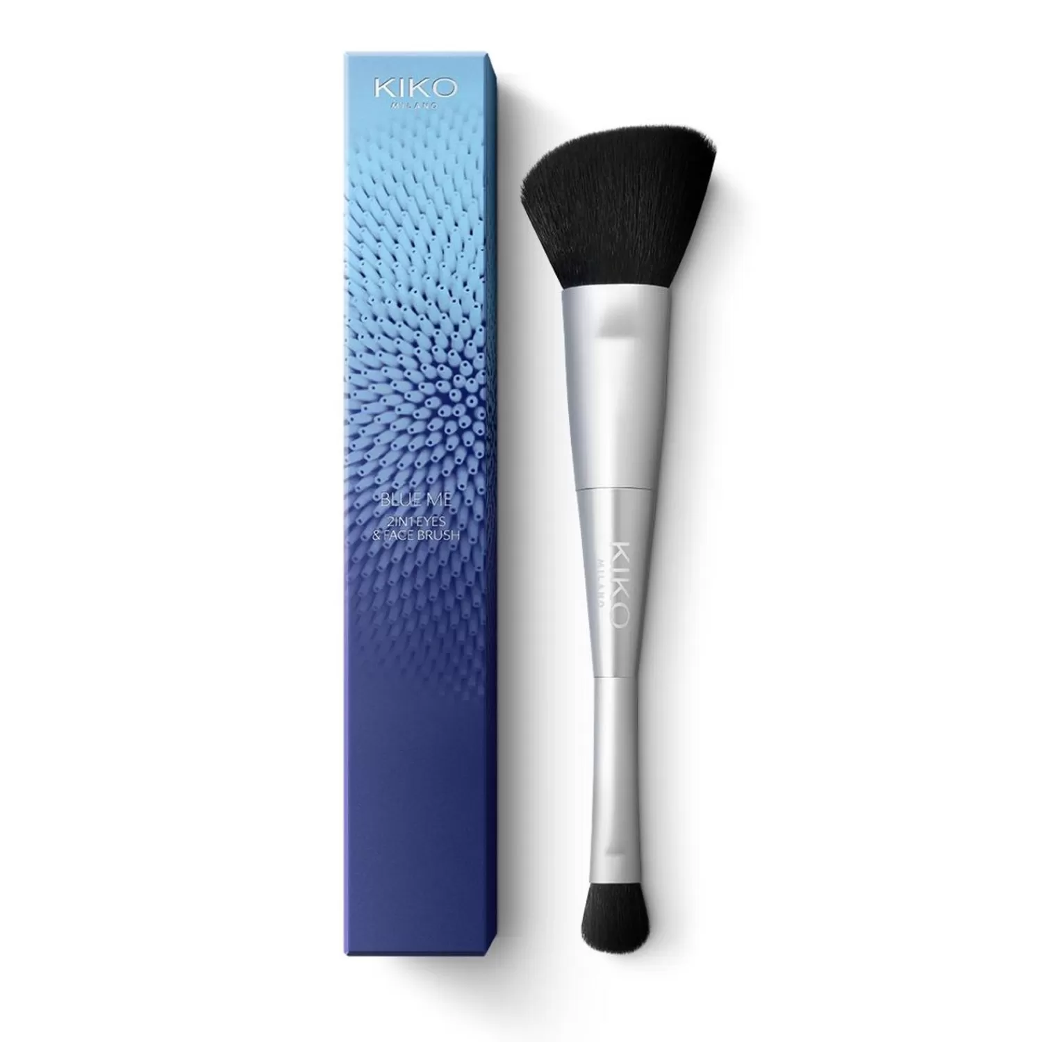 KIKO Milano Eye Brushes-Blue Me 2-In-1 Eye & Face Brush