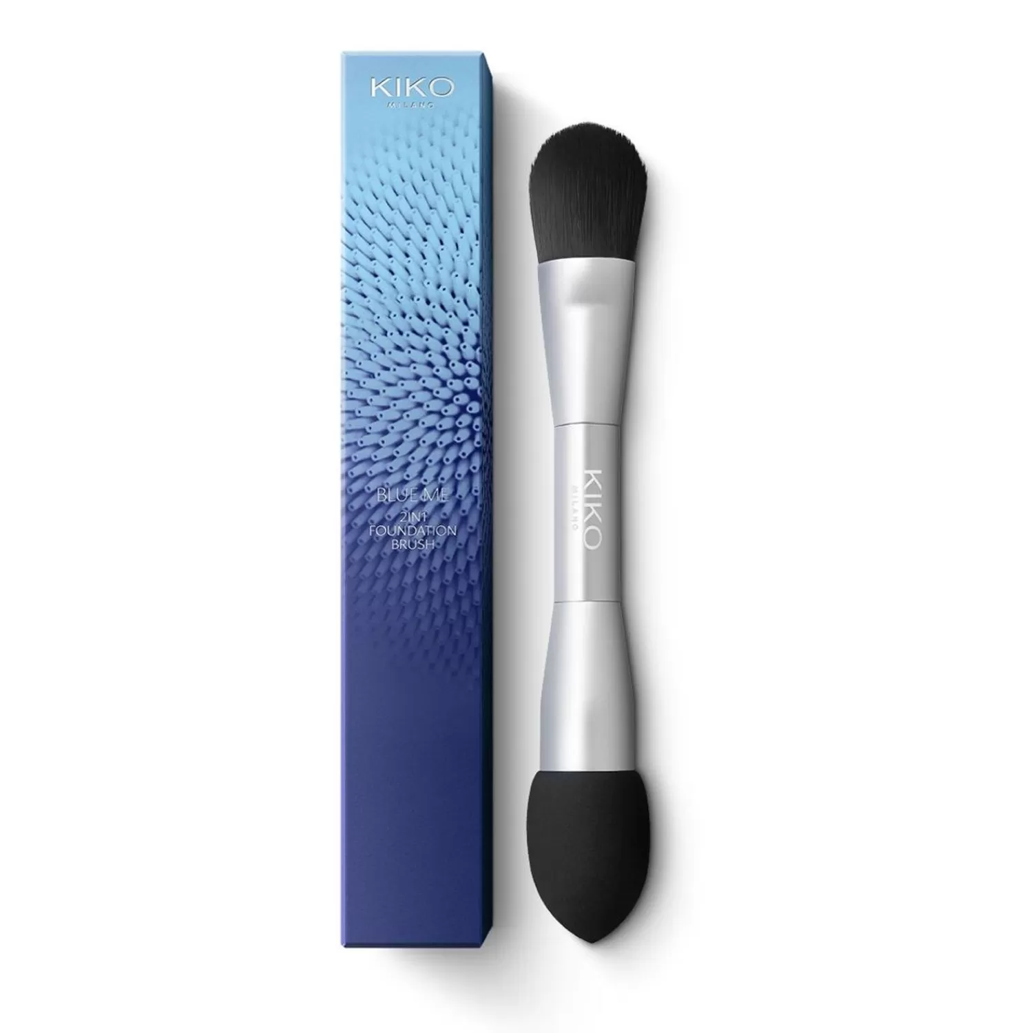 KIKO Milano Face Brushes-Blue Me 2-In-1 Foundation Brush