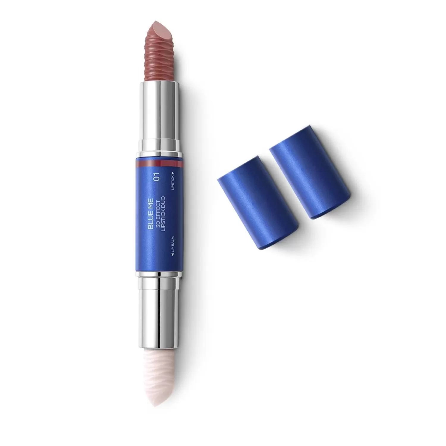 KIKO Milano Lipstick-Blue Me 3D Effect Lipstick Duo 01 Rosy Nude