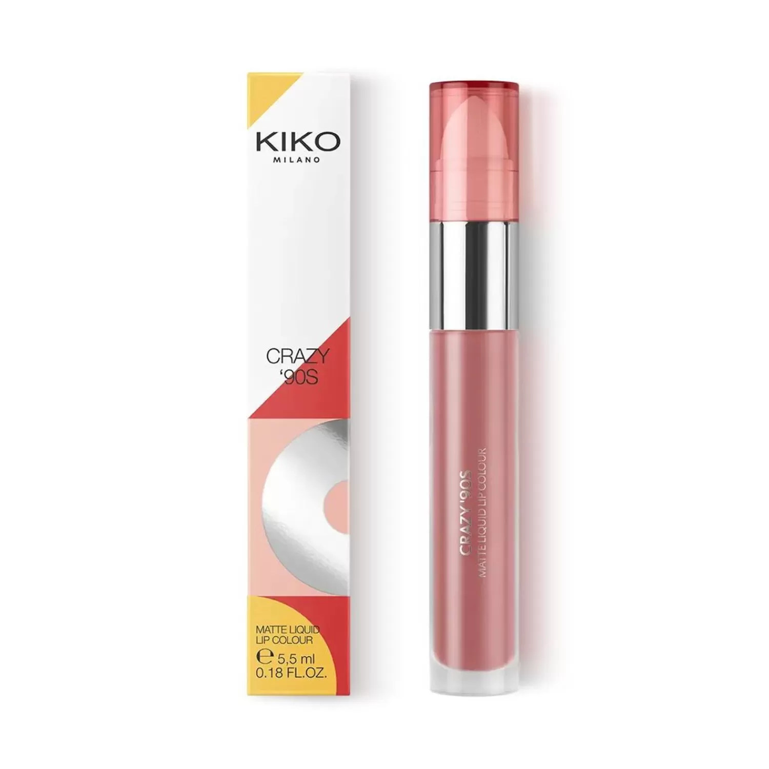 KIKO Milano Lipstick-Crazy '90S Matte Liquid Lip Color 01 Sultry Brown