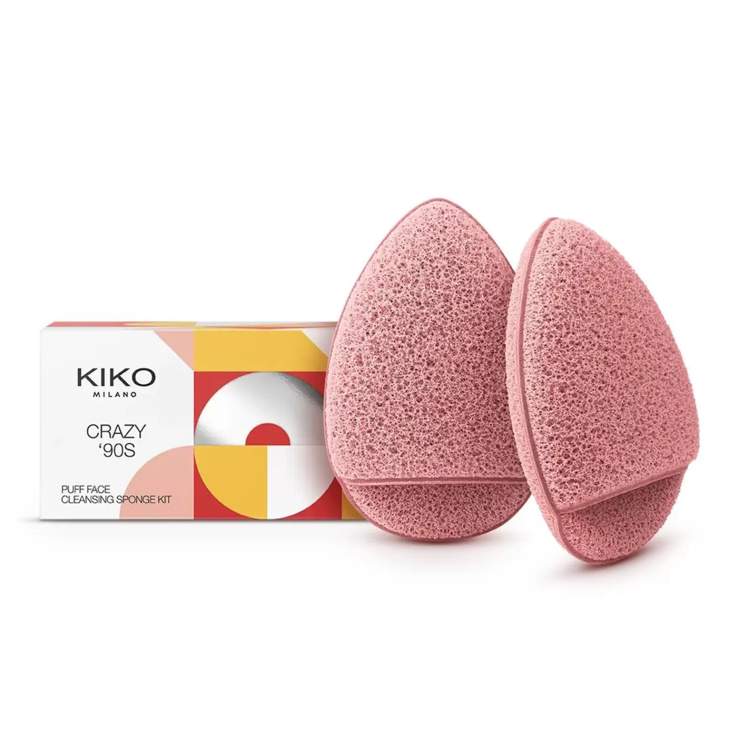 KIKO Milano Makeup Remover Sponges-Crazy '90S Puff Face Cleansing Sponge Kit