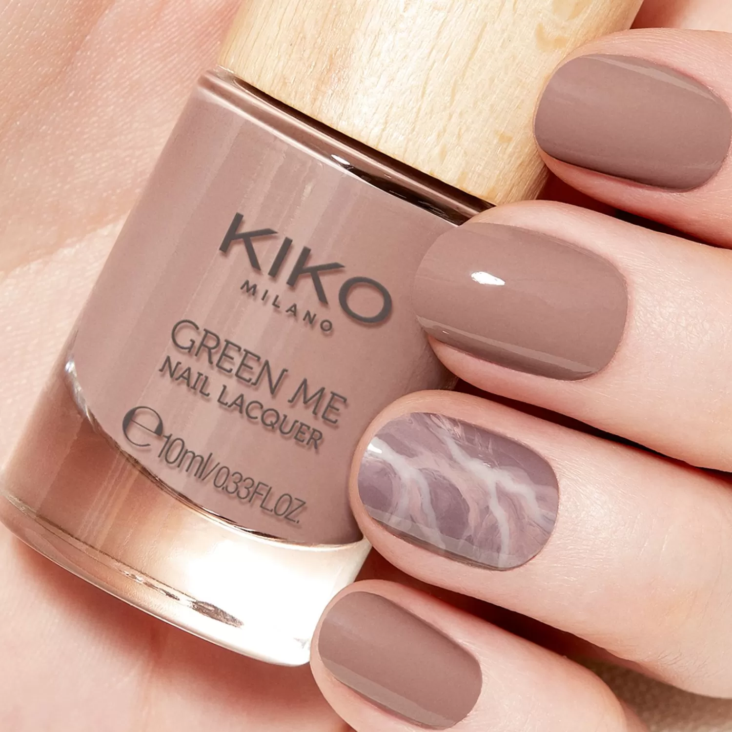 KIKO Milano Nail Polish-Green Me Nail Lacquer 04 Taupe