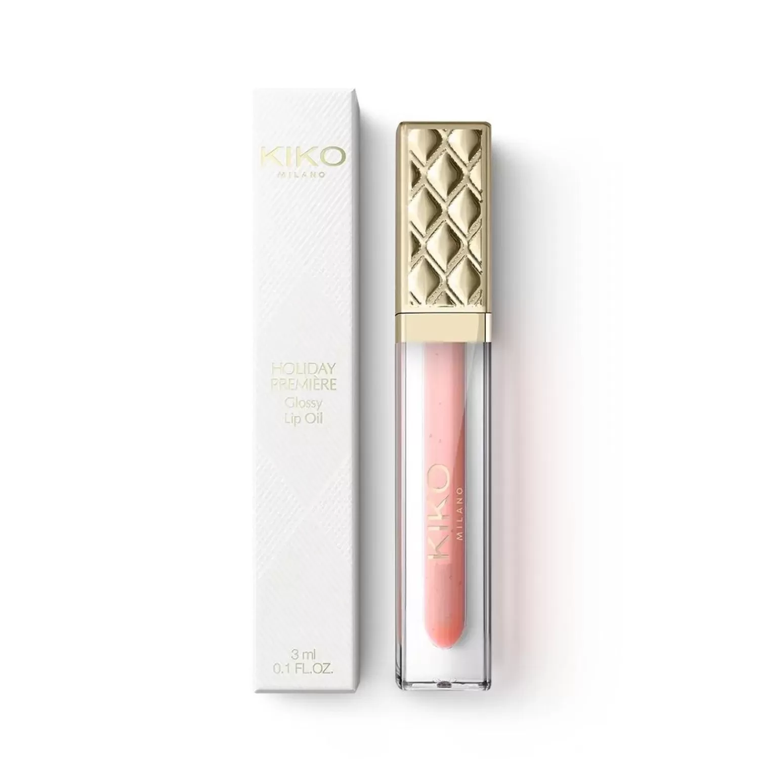 KIKO Milano Lip Care-Holiday Premiere Glossy Lip Oil 01 Pink Cuddle