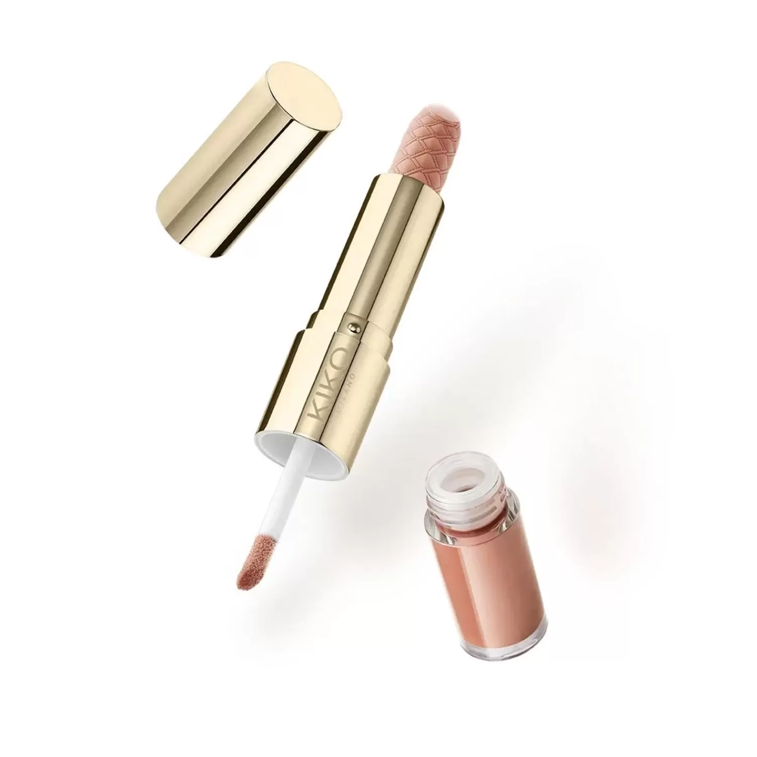 KIKO Milano Lip Gloss-Holiday Premiere Lipstick & Gloss 01 Enchanting Nude