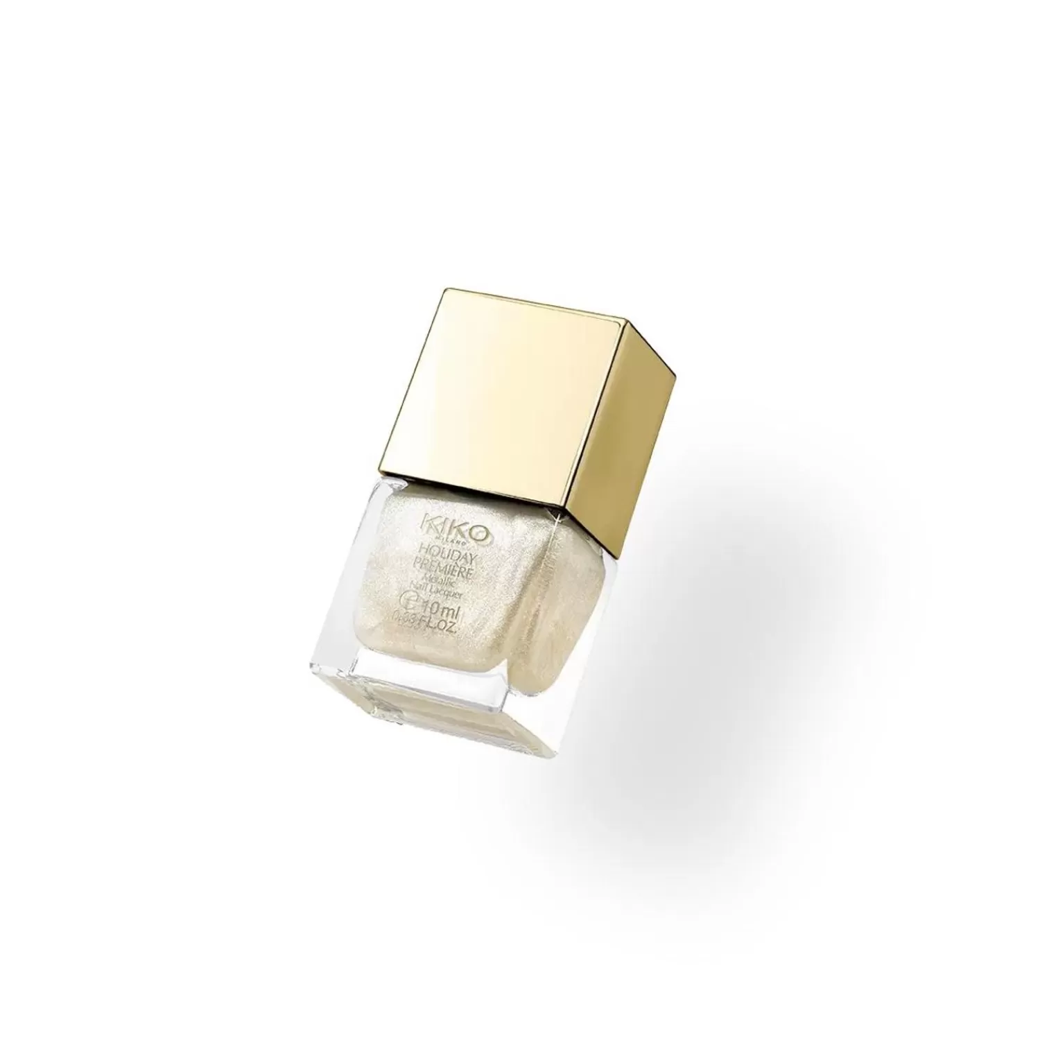 KIKO Milano Nail Polish-Holiday Premiere Metallic Nail Lacquer 01 Pearly White