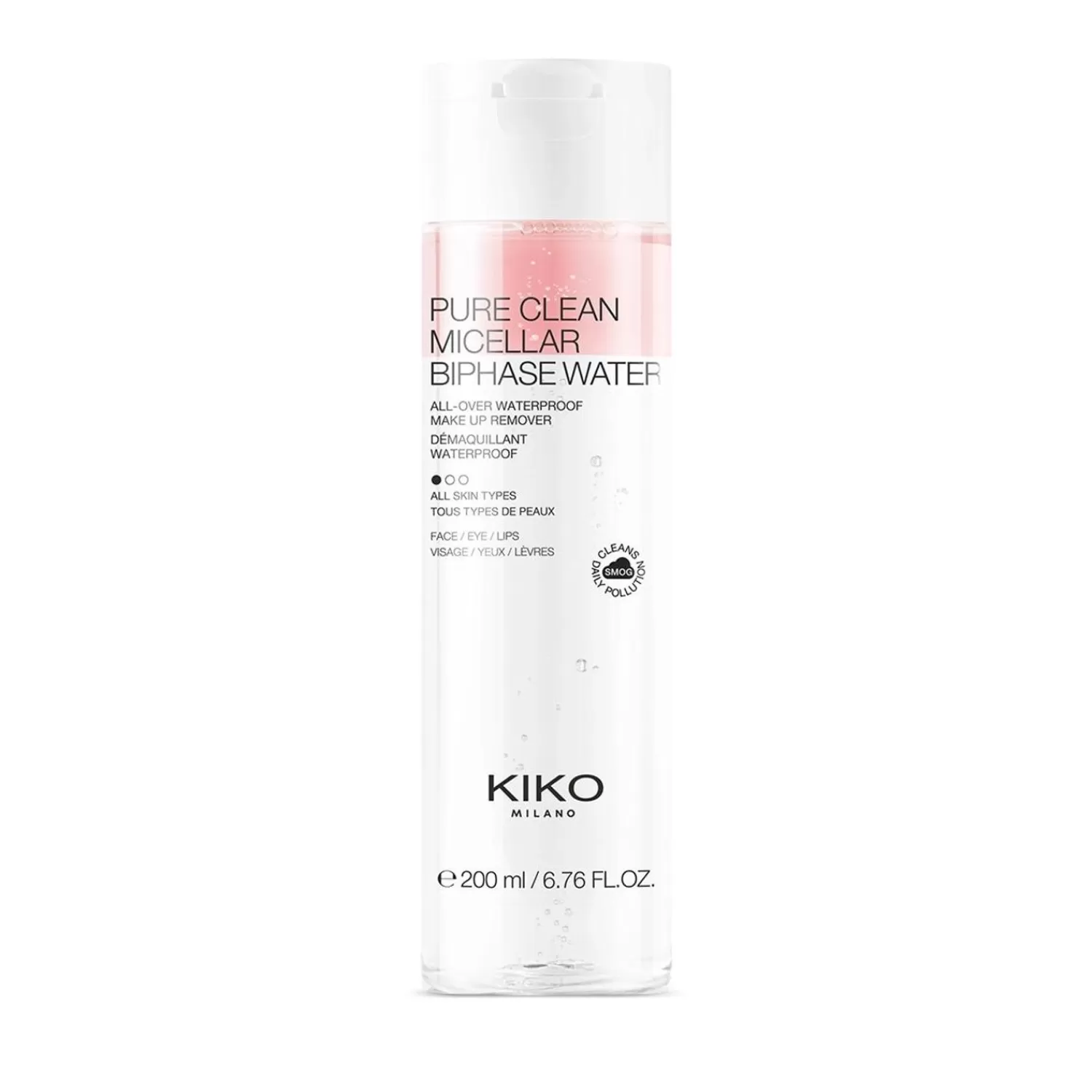 KIKO Milano Makeup Removers-Pure Clean Micellar Biphase Water 200Ml