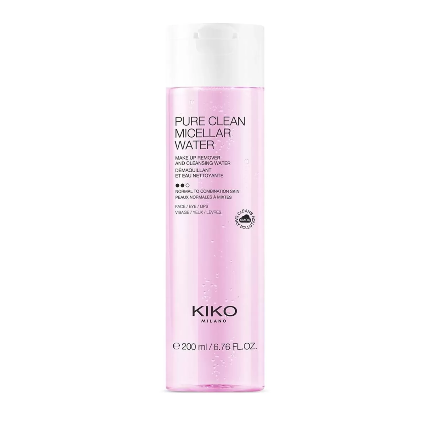 KIKO Milano Makeup Removers-Pure Clean Micellar Water Normal To Combination 200Ml